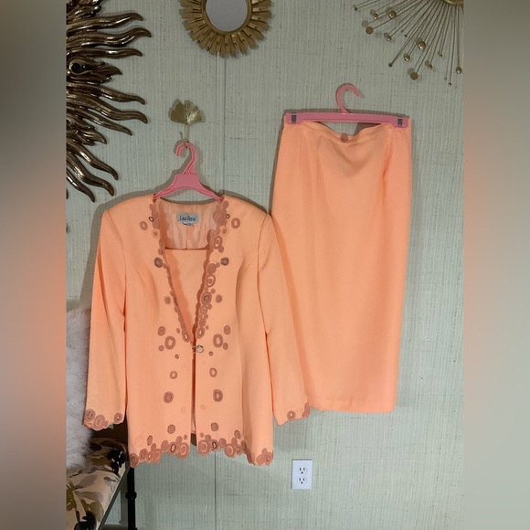lisa rene Dresses & Skirts - Lisa Rene Melon Women 2pc Skirt Set  18W C2